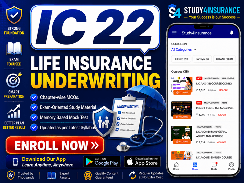 IC 22 book Life Insurance Underwriting Insurance Institute of India Associateship